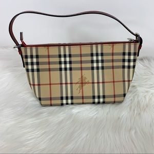 Burberry Haymarket Plaid Handle Bag